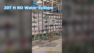 20T/H ultrapure water treatment unit for the lithium battery industry.